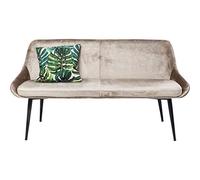 Kare Design Banquette East Side, beige/gris, rembourré, bancs pour tables de repas, élégant, meuble salon, chambre, 82x154x64cm