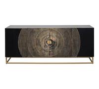 Kare Design Buffet Madeira 4 Portes Noir