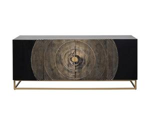 Kare Design Buffet Madeira 4 Portes Noir