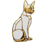Kare Design Cat Mirror - Objet mural doré élégant - Décoration de chambre - Accessoire de décoration murale - Motif animal - Miroir - Pour salon, couloir, bureau à domicile - 38 x 24 x 4 cm (H x l x P