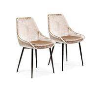 Kare Design Chaise East Side, Lot de 2, 83x48x57 Cm, Chaises chaise sans accoudoirs accessoire déco, Chaise de salle à manger pour la maison, Rembourrée pour la maison, Salle à manger
