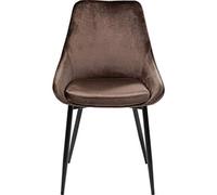 Kare Design Chaise East Side Velours Marron