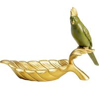 Kare Design Coupe Décorative Parrot Guard, Or, Vert, Animal, Accessoire, Élégant, Deco Intérieur, Decoration Chambre, Salon, Maison, Cadeau, 10 x 21 x 14 cm