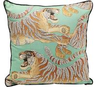 Kare Design Coussin Tigre Love Mint - Multicolore - avec Rembourrage - avec Fermeture éclair - pour canapé - 45 x 45 cm (L x l)