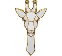 Kare Design Objet Mural Girafe Miroir doré élégant Objet décoratif Chambre décoration Murale Accessoire Motif Animal Miroir Objet Miroir Salon, Couloir, Bureau à Domicile, 45 x 26 x 5 cm (H x l x P)