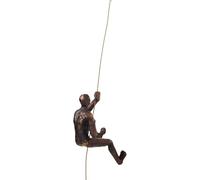 Kare Design Décoration Murale Climber Rope, Bronze, Figure, Escalade, Deco Intérieur, Décoration Chambre, Salon, Maison, Cadeau, 23x14x9cm (H/L/P)