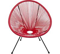 Kare Design Fauteuil de Jardin Acapulco Rouge