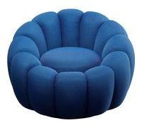 Kare Design Fauteuil pivotant Peppo Bloom Bleu