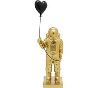Kare Design Figurine Décorative Balloon Astronaut, Or, Noir, Thème de l'espace, Sculpture, Deco Intérieur, Decoration Chambre, Salon, Maison, Cadeau, 40 x 13 x 11 cm