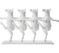 Kare Design Figurine Décorative Dancing Cows, Blanc, Animal Vache, Danser, Sculpture, Deco Intérieur, Décoration Chambre, Salon, Maison, Cadeau, 23x40x7cm (H/L/P)