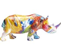 Kare Design Figurine Rhino, Multicolor, 17x8x6 cm, motif d’animal