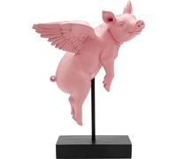 Kare Design Flying Pig Figurine décorative Rose 29 x 16 x 40 cm (H x l x P)