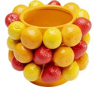 Kare Design Fruit Parade Vase décoratif en Porcelaine pour Fleurs, Salon, Hauteur 20 cm, Jaune/Rouge