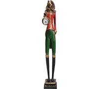 Kare Design Horloge à Poser Gentleman Dog, Multicolore, Animal Chien, Moderne, Figurine, Sculpture, Deco Intérieur, Decoration Chambre, Salon, Cuisine, 65 x 13 x 11 cm