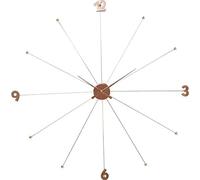 Kare Design Horloge Murale Like Umbrella, Or, Rose, Acier, Grande Diamètre 100 cm, Numérique, Moderne, Minimaliste, Deco Intérieur, Decoration Chambre, Salon, Cuisine