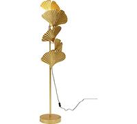 Kare Design Lampadaire feuilles de ginkgo dorées 160cm