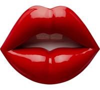 Kare Design Lips - Objet mural moderne - Rouge - Objet décoratif - Motif lèvres - Décoration de chambre - Accessoire pour salon, couloir, bureau à domicile - Chambre à coucher - 30 x 23 x 8 cm (H x l