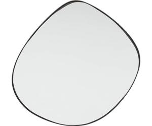 Kare Design Miroir Göteborg, Noir/Miroir, Acier, Forme Organique, Miroir Mural, Deco Intérieur, Decoration Chambre, Salon, Couloir, 71x72x2 cm (H/L/P)
