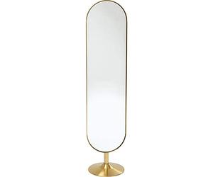 Kare Design Miroir sur Pied Curve 172x38cm Laiton