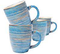 Kare Design Mugs Swirl Bleus Set de 4