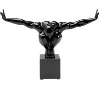 Kare Design Objet Décoratif Athlète, Noir, Marbre Sculpture 29x43x15 cm | Décoration intérieure pour chambre, salon ou maison, cadeau pour homme