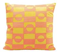 Kare Design Phase, Orange, Multicolore, 45 x 45 cm, Housse Amovible avec Fermeture éclair, Coussin décoratif avec Rembourrage, Coussin décoratif, Coussin de canapé