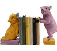 Kare Design Pig Party Lot de 2 Serre-Livres pour Enfants Motif Animaux et cochons Multicolore 30 x 13 x 15 cm (H x l x P)
