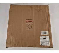 KARE DESIGN Plat en Porcelaine Bell Ø38 cm Blanc et Dorée