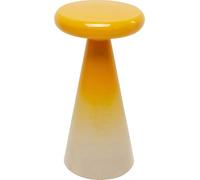 Kare Design RICI Colore, Table d'appoint, Jaune, 30 cm de diamètre, Table Basse, étagère, Table de Salon, Structure en Acier, Ronde