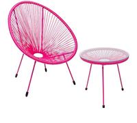 Kare Design Salon de Jardin Acapulco Mono Rose