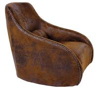 KARE Design Swing Ritmo Vintage Fauteuil, Tissu, Marron