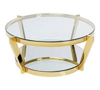 Kare Design Table Basse Monocolo 90cm dorée