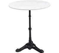 Kare Design Table Bistrot Ronde 60cm marbre Blanc