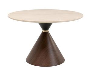 Kare Design Table Cono Travertino 120cm Noyer