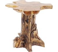 Kare Design table d’appoint Tree, nature-marron, bois massif | Design unique de tronc d’arbre, charge maximale 35 kg, pour la chambre, le salon ou comme élément de décoration intérieure