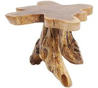 Kare Design Table d'appoint Tree, Bois Massif, Nature-Marron, Grand, Deco Intérieur, Decoration Chambre, Salon, Couloir, Maison, 40x50x50cm
