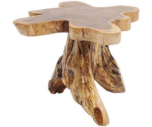 Kare Design Table d'appoint Tree, Bois Massif, Nature-Marron, Grand, Deco Intérieur, Decoration Chambre, Salon, Couloir, Maison, 40x50x50cm