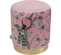 Kare Design Tabouret Cherry Paon Rose et Laiton