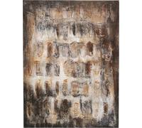 Kare Design Toile murale Shadows, marron, 120 x 90 cm, peinture sur toile, cadre en bois massif, peinture acrylique, détails peints à la main, abstrait, moderne, salon