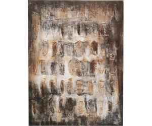 Kare Design Toile murale Shadows, marron, 120 x 90 cm, peinture sur toile, cadre en bois massif, peinture acrylique, détails peints à la main, abstrait, moderne, salon