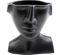 Kare Design Vase Rostro Visage Noir 17cm