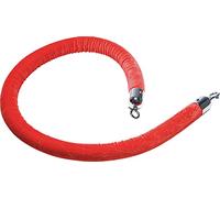 KARE Design VIP Vegas Red Lanyard, 3.8 cm d'épaisseur, Acier Inoxydable, Suspendu, contrôle des foules, barrière de Queue en Velours pour Les Grandes Ouvertures, 3.8x150x3.8 cm (H/W/D)