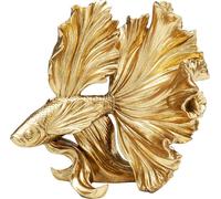 Kare Figurine déco bébé Betta dorée, Hauteur 26 cm, Objet de décoration d'intérieur, Accessoires, Motif Poisson Betta, idée Cadeau décoration Salon