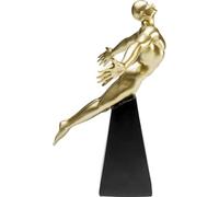 Kare Figurine décorative Design Jumper, doré, Accessoire, Peinte à la Main, Chaque pièce Unique, décoration pour étagères ou buffets, 37 x 21 cm, dorée, 30 cm (H x l x P)