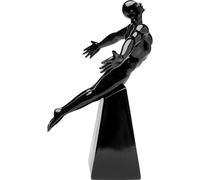 Kare Figurine décorative Design Jumper - Noir - Accessoire Peint à la Main - Chaque pièce Unique - Décoration pour étagères ou buffets - Skultpur - 37 x 21 x 30 cm (H x l x P)