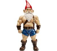 Kare Figurine décorative Design - Nain Muscle - Multicolore - XL - Accessoire de décoration - Nain avec Muscles - 60 x 30 x 16 cm (H x l x P)