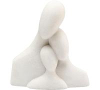 Kare Figurine décorative Design Soft Family - Blanc - Accessoire de Salon - Décoration pour étagères ou buffets - 30 x 28 x 13 cm (H x l x P)