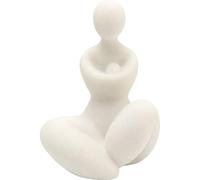 Kare Figurine décorative Douce pour Femme - Accessoire Peint à la Main - Chaque pièce est Unique - Décoration pour étagères ou buffets - 22 x 15 cm - Femme - 11 cm (H x l x P)