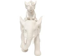 Kare Figurine d'éléphant Dumbo UNO - Accessoire de décoration - Motif Animal - Fait à la Main - 19 x 18 x 9 cm (H x l x P)
