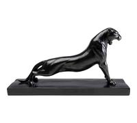 Kare Figurine Design Pantera - Noir - Objet de décoration - Motif panter - Partiellement Fait à la Main - 19 x 35 x 10 cm (H x l x P)